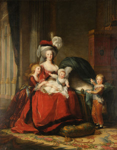 Marie-Antoinette et ses enfants Elizabeth Vigée Le Brun Domaine Public